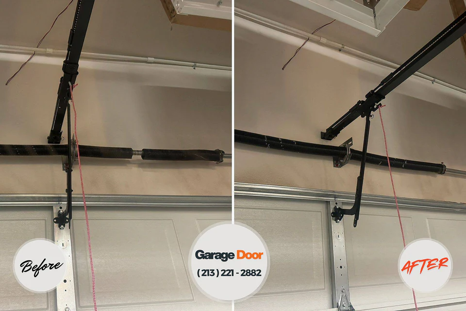 Before and after: garage door repair McSherrystown, PA